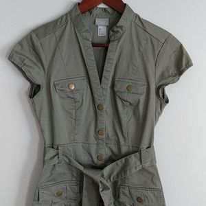 H&M safari dress with pockets and belt